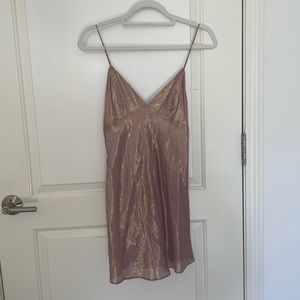Shimmery light pink dress
